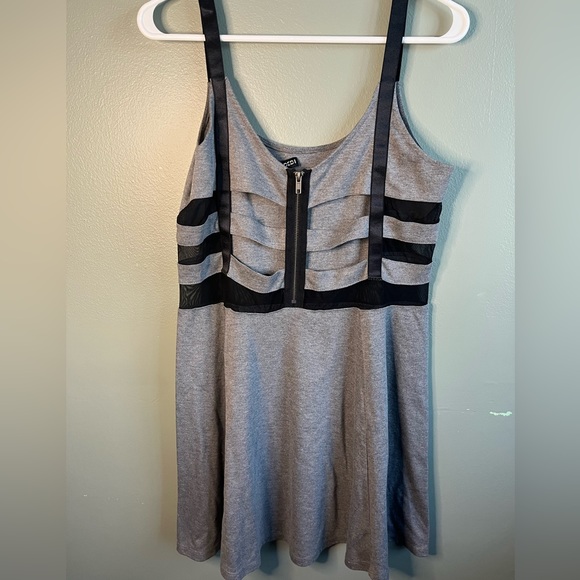 Grey Spaghetti Strap Dress H & M size L - Picture 2 of 6